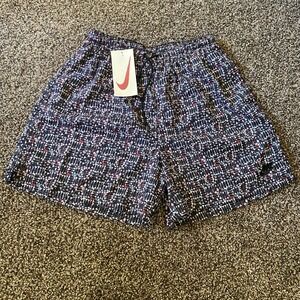 Vintage Nike Women's‎ Running Shorts Abstract Print Elastic Waist Activewear S
